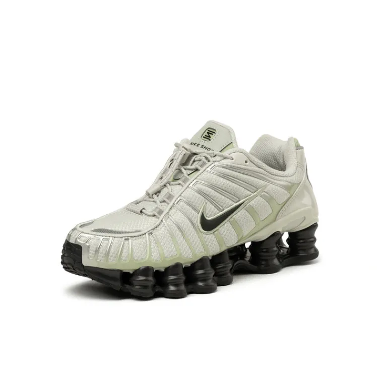 Vegane Sneaker|Retro Runner*Nike Wmns Shox TL Light Bone / Olive Aura / Metallic Silver / Off Noir
