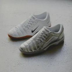Leder Sneaker*Nike Wmns T90 Metallic Platinum / Photon Dust