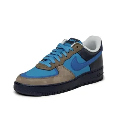 Leder Sneaker*Nike x Stash Air Force 1 Low SP Soft Grey / Varsity Royal / Harbor Blue
