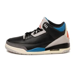 High-Top Sneaker|Leder Sneaker*Jordan NikeAir 3 Retro OG *Rare Air* Black / Chile Red / Neutral Grey