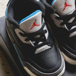 High-Top Sneaker|Leder Sneaker*Jordan NikeAir 3 Retro OG *Rare Air* *TD* Black / Chile Red / Neutral Grey