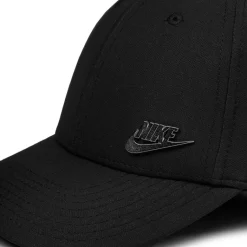 Caps & Bucket Hats*Nike Dri-Fit Club Structured Metal Logo Cap Black / Metallic Silver