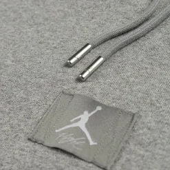 Hoodies*Jordan Nike Flight Fleece Pullover Hoodie Carbon Heather