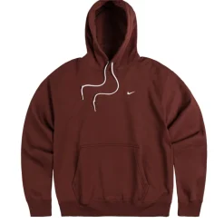 Hoodies*Nike Solo Swoosh Fleece Hoodie Dark Pony / White