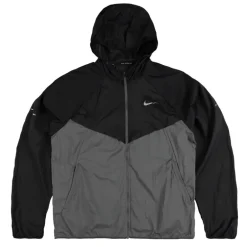 Jacken|Running*Nike Stride Repel UV Running Jacket Black / Iron Grey / Reflective Silver