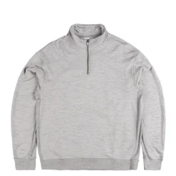 Crewnecks*Nike Wool Classic Quarter Zip Matte Silver / Heather Grey