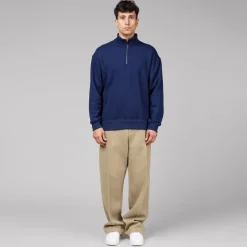 Crewnecks*Nike Wool Classic Quarter Zip Blue Void