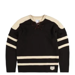 Knitwear|Crewnecks*Nike x Bode Rec. Lacing Knit Shadow Brown / Ecru