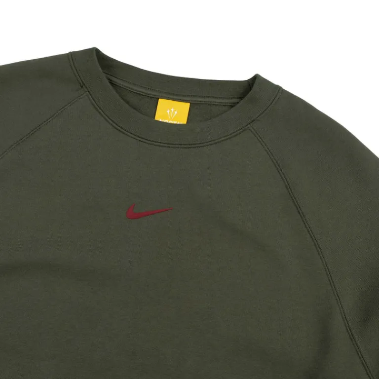 Crewnecks*Nike x Nocta Fleece CS Crew Cargo Khaki / Team Red