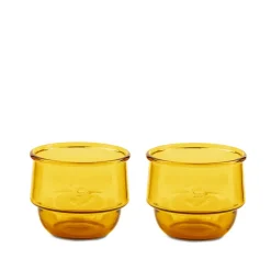 Geschirr*Niko June Kantine Drinking Glass 2 Pcs Yellow