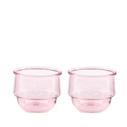 Geschirr*Niko June Kantine Drinking Glass 2 Pcs Pink