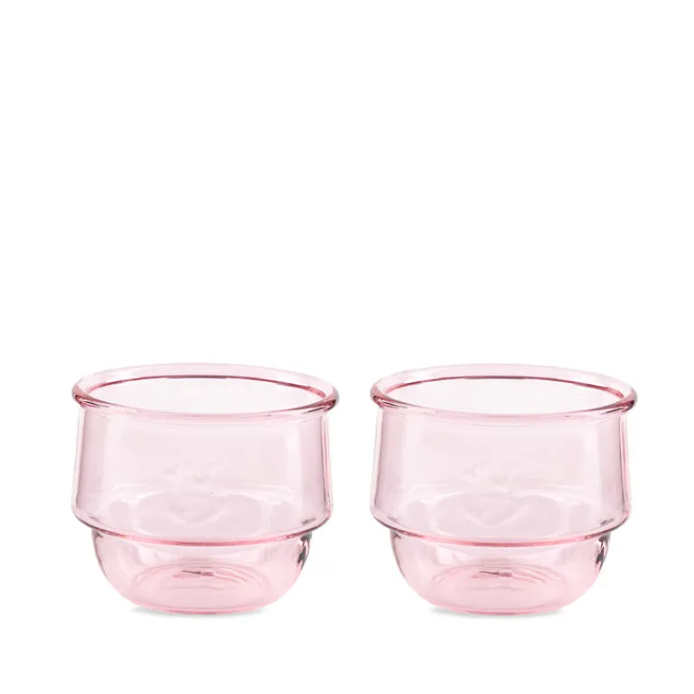 Geschirr*Niko June Kantine Drinking Glass 2 Pcs Pink