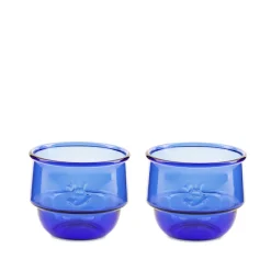 Geschirr*Niko June Kantine Drinking Glass 2 Pcs Blue