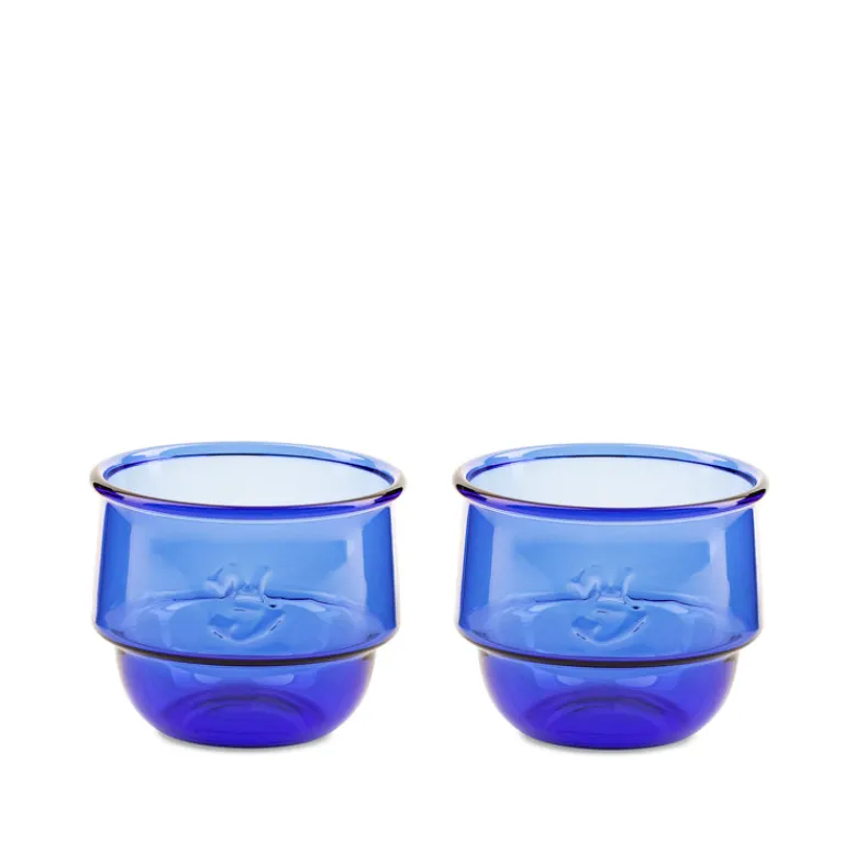 Geschirr*Niko June Kantine Drinking Glass 2 Pcs Blue