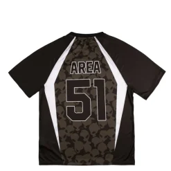 T-Shirts*No Problemo Area 51 Football Shirt Black