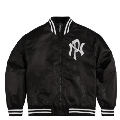 Jacken*No Problemo NYP Nylon Varsity Jacket Black