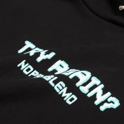 Hoodies*No Problemo Try Again Hoodie Black