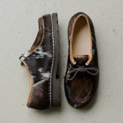 Leder Sneaker*Paraboot Michael Marche Marron / Poils Vache