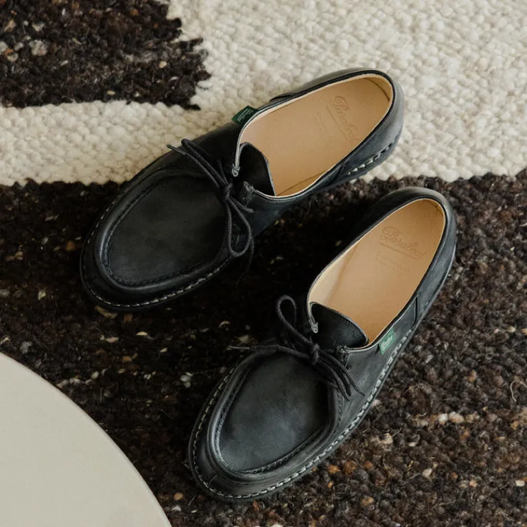 Leder Sneaker*Paraboot Michael Marche II Noire / Lisse Noir
