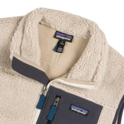 Westen*Patagonia Classic Retro-X Vest Natural / Smolder Blue