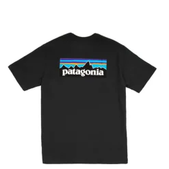 T-Shirts*Patagonia P-6 Logo Responsibili-Tee Black