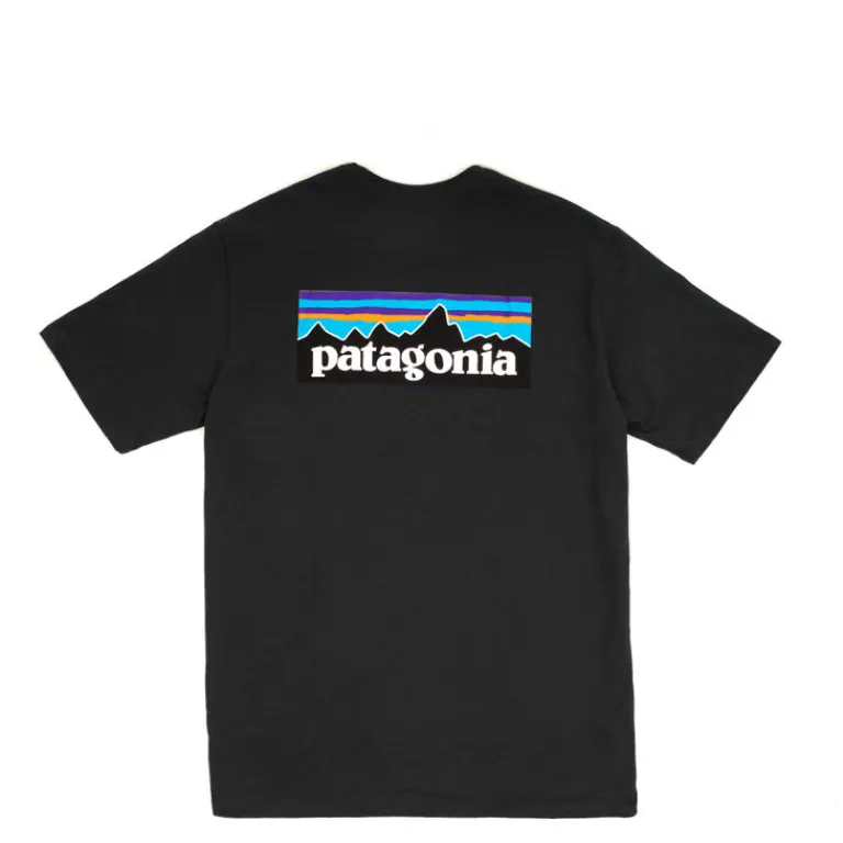T-Shirts*Patagonia P-6 Logo Responsibili-Tee Black