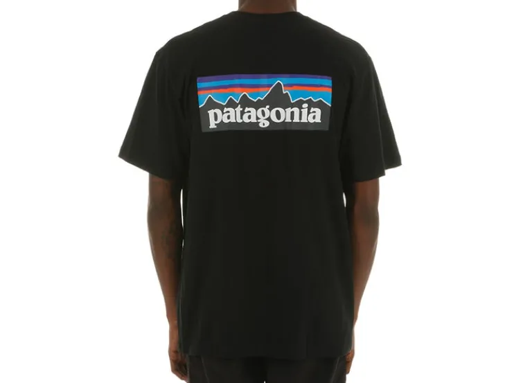 T-Shirts*Patagonia P-6 Logo Responsibili-Tee Black