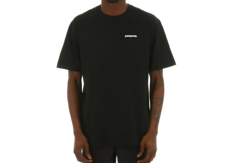 T-Shirts*Patagonia P-6 Logo Responsibili-Tee Black