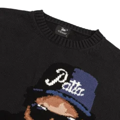Knitwear*Patta Old School Knitted Sweater Moonless Night