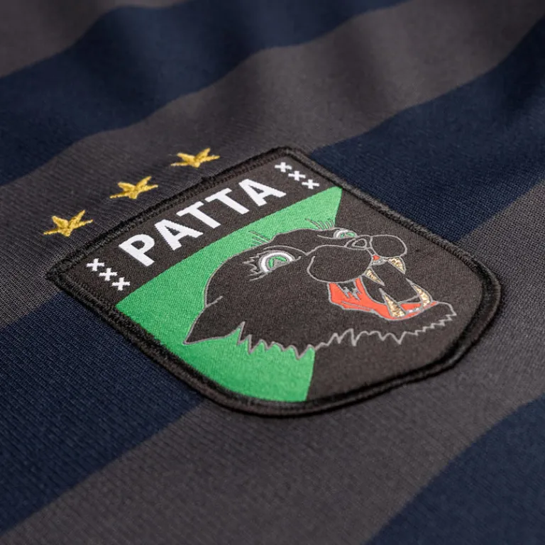 T-Shirts*Patta Striped Longsleeve Football Jersey Forged Iron