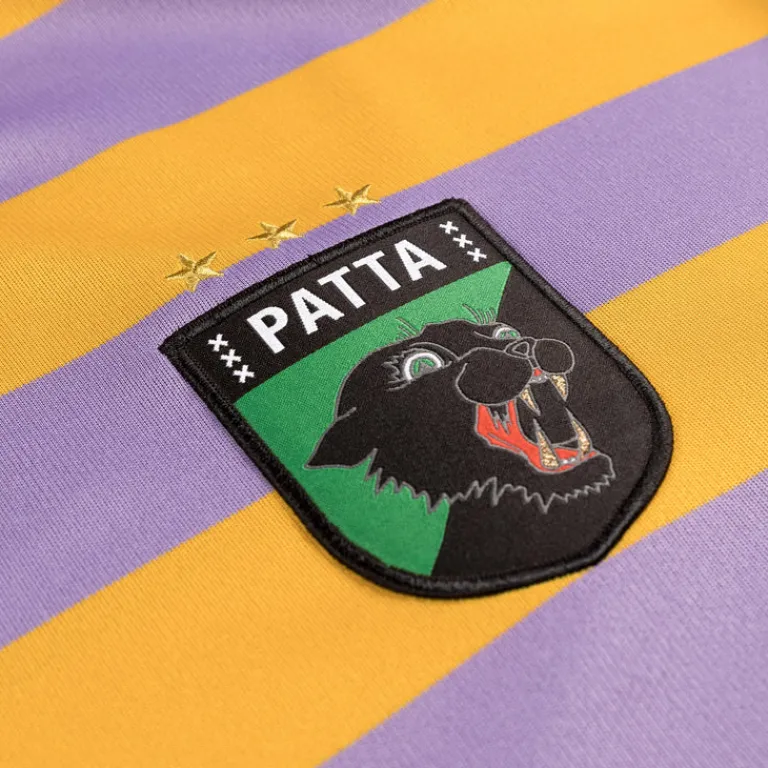 T-Shirts*Patta Striped Longsleeve Football Jersey Chalk Violet