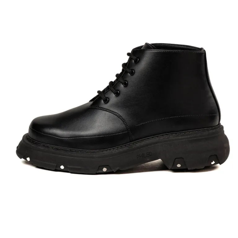 Leder Sneaker|High-Top Sneaker*Phileo 005 Derby Hi Black