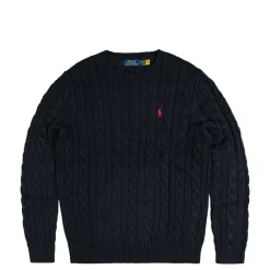 Knitwear|Crewnecks*Polo Ralph Lauren Cable-Knit Cotton Jumper Hunter Navy