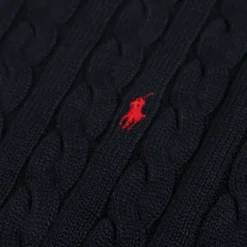 Knitwear|Crewnecks*Polo Ralph Lauren Cable-Knit Cotton Jumper Hunter Navy