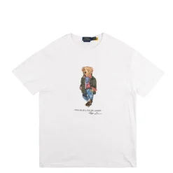 T-Shirts*Polo Ralph Lauren Classic Fit Polo Bear Jersey T-Shirt White / Explorer Bear