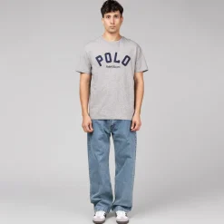 T-Shirts*Polo Ralph Lauren Classic Fit Logo Jersey T-Shirt Dark Vintage Heather