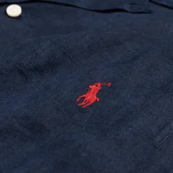 Hemden*Polo Ralph Lauren Classic Fit Linen Shirt Newport Navy