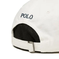 Caps & Bucket Hats*Polo Ralph Lauren Cotton Chino Baseball Cap White/ Newport Navy