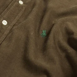 Hemden*Polo Ralph Lauren Custom Fit Corduroy Shirt Chocolate Mousse