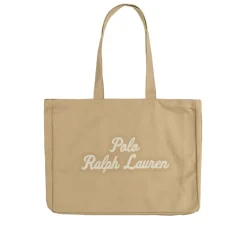 Taschen*Polo Ralph Lauren Embroidered Canvas Tote Bag Tan