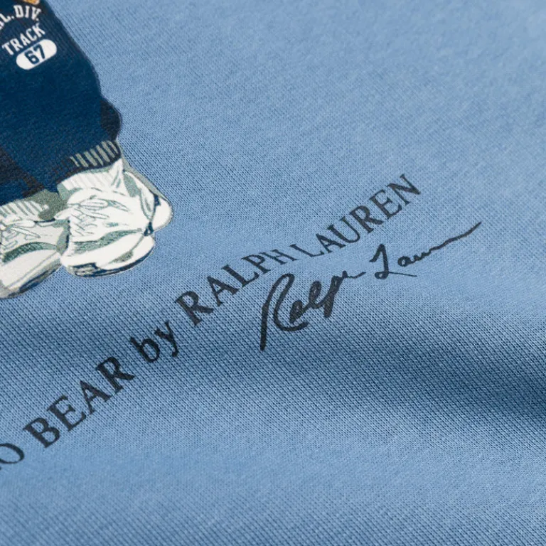 Crewnecks*Polo Ralph Lauren Polo Bear Fleece Sweatshirt Campus Blue Heritage