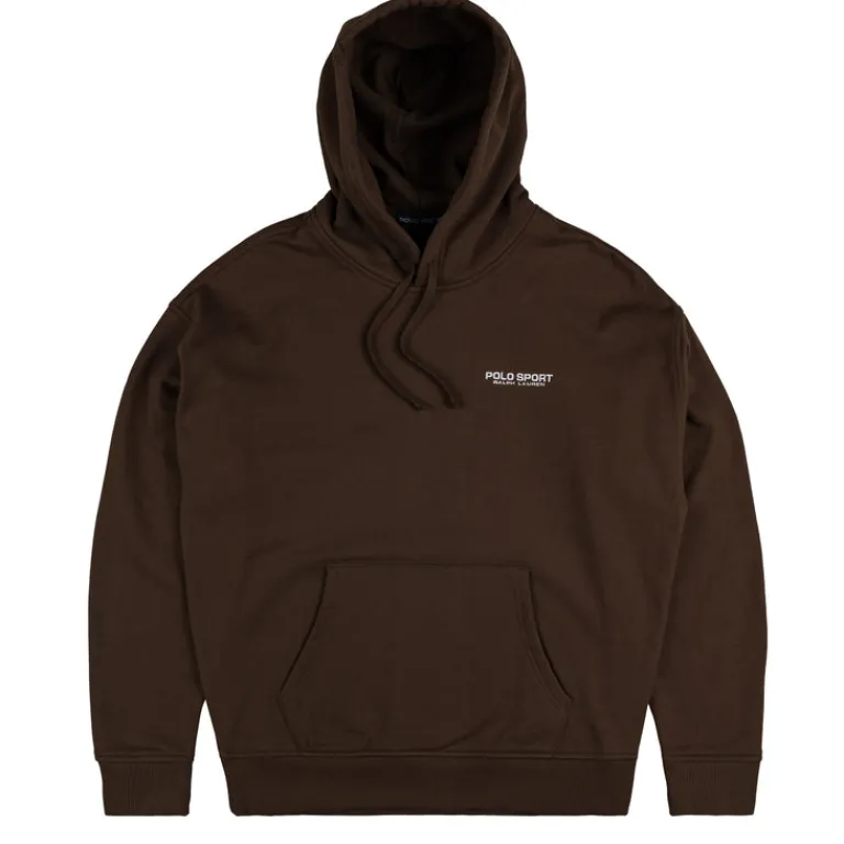 Hoodies*Polo Ralph Lauren Relaxed Fit Polo Sport Fleece Hoodie Branch Brown