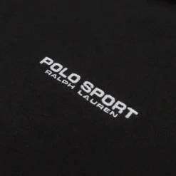 Hoodies*Polo Ralph Lauren Relaxed Fit Polo Sport Fleece Hoodie Polo Black / White