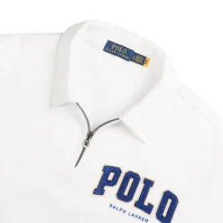 Crewnecks*Polo Ralph Lauren The RL Fleece Logo Collared Sweatshirt White