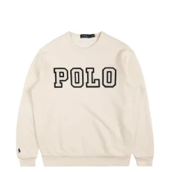 Crewnecks*Polo Ralph Lauren Vintage Fleece Graphic Sweatshirt White