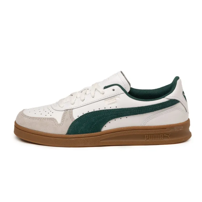 Leder Sneaker|Weiße Sneaker*Puma Indoor Puma White / Dark Myrtle / Gum