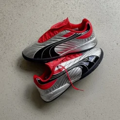 Vegane Sneaker*Puma V-S2 Goalgetter Puma Silver / For All Time Red