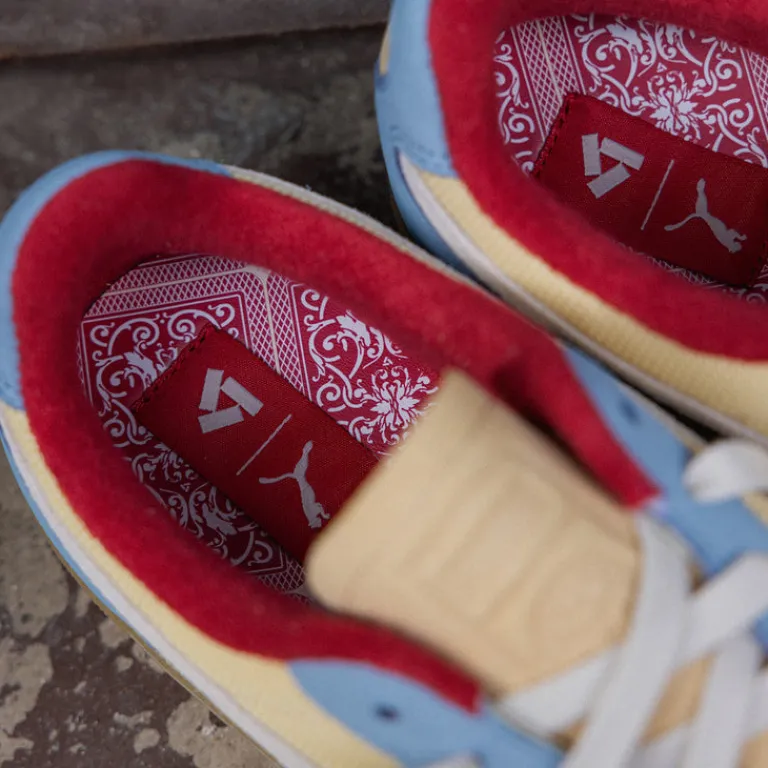 Leder Sneaker|Terrace Casual Sneaker*Puma x Asphaltgold Palermo *Scopa* Chamomile / Zen Blue
