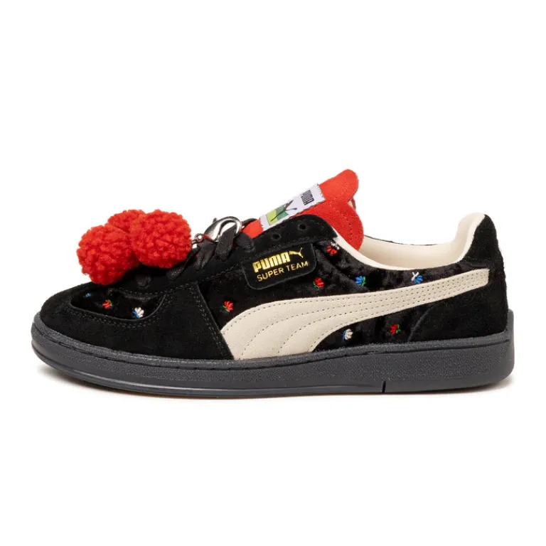 Leder Sneaker|Terrace Casual Sneaker*Puma x Black Forest Super Team Velvet *Bollenhut* Puma Black / For All Time Red