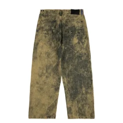 Hosen*Rassvet Acid Wash Baggy Denim Pants Green